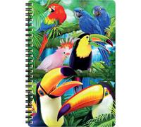 Kaxdl-Carnet A5-Paradis Des Toucans De Deluxebase.Carnet 3d Lenticulaire Oiseau 80 Pages.Papeterie École Bureau Illustrations Licence Artiste Renommé Michael Searle Bloc-Note Spirale
