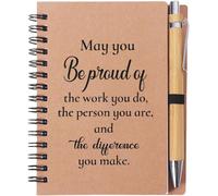 Kaxdl-Coffret Cadeau De Remerciement,Idéal Pour Les Camarades De Classe Et Les Collègues,Comprenant Un Cahier À Spirales A6,Un Stylo Et Un Cahier.