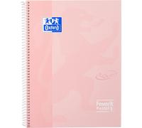 Kaxdl-Favorit 400115564 P@Stel1 Maxi Cahier À Spirale,Quadrillé,Linéature 5 Mm,Rose Poudré Pastel