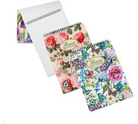 Kaxdl-Flowers Bloc-Notes 25 Feuilles Multicolore A5-Blocs-Notes (25 Feuilles,Multicolore,A5,80 G/M²,Papier Quadrillé,Reliure Spiralée)