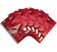 Kaxdl-Landré College Lot De 5 Cahiers A5 Quadrillés Avec Marge Gauche 80 Feuilles Perforées