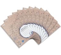 Kaxdl-Landré Lot De 10 Cahiers Lignés Recyclés A4 80 Feuilles