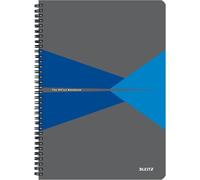 Kaxdl-Office College Pad-Cahier A4 Ligné Avec Reliure Spirale,Ouverture À 360 Degrés,180 Pages/90 Feuilles De Papier Certifié Fsc (80 G/M²),Pour Bureau Et École,Bleu,46481035