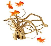 Kaxenig Bois Flotté Submersible pour Aquarium, Bâton en Tronc d'arbre Décoration, Aquarium Bois Flotté Bois Naturel Branches De Bois Flotté Reptiles Décoration pour Aquarium, Petite Cachette