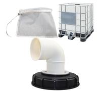 Kaxenig Couvercle De Réservoir IBC, 45°/90°Filtre Cuve IBC Couvercle, Couvercle IBC avec Évent pour Réservoir D'Pluie IBC, Ensemble De Filtres À Eau IBC, pour Réservoir Eau De Pluie