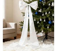 Kaxenig Noeud Sapin De Noels | 114 Cm X 46 Cm Grands Nœuds De Noels | Festifs Ornements pour Salon Cheminée Porte D'Entrée Jardin Porche Terrasse