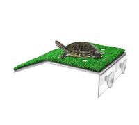 Kaxenig Plateforme Tortue Aquatique, Tortue Aquarium Simulé Pelouse, Turtle Ramp Plateforme Échelle d'escalade De Tortue, pour Tortues, Grenouilles, Tritons, Salamandres Petits Animaux Bain De Soleil
