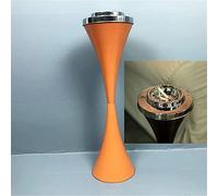 KAXIAA Cendrier sur Pied d'extérieur pour terrasse, conteneur de cendrier à cigares en métal avec Couvercle pour Une Utilisation en extérieur ou en intérieur,Orange
