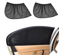 Kaxich Lot de 2 Pare-Soleil Fenêtre de Voiture pour Vitres Latérales Universel Fenêtres Shades Protection Maximal Contre Rayon de Soleil et UV et Moustiques pour Bébé, Enfant, Animaux