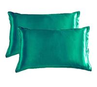 Kaxich Taie d'oreiller en Soie 2 pièces, Taie d'oreiller de Soie pour Cheveux et Peau, 48 x 74cm