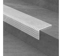 KAXLDHH Nez De Marche Antidérapant, D'escalier-Protection en PVC, Couvre Marche Escalier en Caoutchouc, Bande De Protection Flexible, Profilé D'escalier Intérieur/extérieur(Wit,10x500cm)
