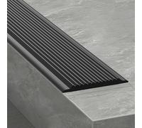 KAXLDHH Nez De Marche Profil D’Angle Antidérapant, Bande De Protection en Caoutchouc Souple, Anti-dérapeant Caoutchouc, D'escalier-Protection pour Extérieur Et Intérieur(Nero,10x100cm)