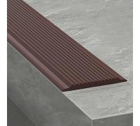 KAXLDHH Nez De Marche Profil D’Angle Antidérapant, Bande De Protection en Caoutchouc Souple, Anti-dérapeant Caoutchouc, D'escalier-Protection pour Extérieur Et Intérieur(Brown,5x100cm)