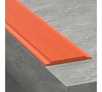 KAXLDHH Nez De Marche Profil D’Angle Antidérapant, Bande De Protection en Caoutchouc Souple, Anti-dérapeant Caoutchouc, D'escalier-Protection pour Extérieur Et Intérieur(Orange,4x200cm)