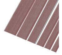 KAXLDHH Nez De Marche Profil en PVC, Profil De Protection De Marche, Nez De Marche, D'escalier-Protection en PVC, Bande De Bordure Imperméable pour Angles De Marches(Brown,10x100cm)