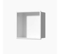 KAXLDHH Niche de Douche Encastrable en Acier Inoxydable 304 Étagère Murale Salle de Bain avec Nano-Revêtement Anti-Taches Soudure sans Joint Rangement Mural Étanche pour Cuisine(Wit,320x320x125mm)