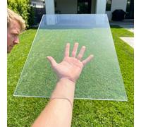 KAXLDHH Plaque De Polycarbonate Acrylique Transparent, Plaques Transparent, Panneau De Toiture en PVC Flexible pour Projets De Décoration DIY, 1mm/1,2mm/1,5mm(1mm,60x300cm)