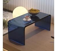 KAXLDHH Tables Basses légères, Table Basse en Acrylique, Table Japonaise Stable, Bureau Tatami pour Salon, Chambre, Baie vitrée, sans Assemblage(Blauw,55x30x30cm)
