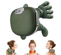 KAXLIDEN Omumax Masseur de cou avec chaleur, massage sans fil humain, vert | Masseur de cou avec 2 niveaux de chaleur et arrêt automatique de 10 minutes, soulagement de la douleur pour le cou et les