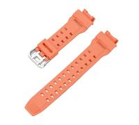 KAXSFE Bracelet camouflage compatible avec Casio G-Shock G-9200 GW-9200 9101 9102 9110 9125, bracelet de montre de sport étanche en caoutchouc et résine for homme(Orange)