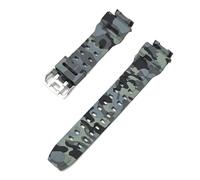 KAXSFE Bracelet camouflage compatible avec Casio G-Shock G-9200 GW-9200 9101 9102 9110 9125, bracelet de montre de sport étanche en caoutchouc et résine for homme(Camouflage Grey)