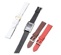 KAXSFE Bracelet de montre compatible avec Armani AR11067, motif lézard, simple et tendance, en cuir for femme(Red-Silver,18mm)