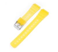 KAXSFE Bracelet de montre compatible avec Casio F-91W/F84/F105/108 A-158/168 AE-1200/1300, en silicone TPU transparent et coloré, 18 mm(Yellow 01)