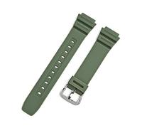 KAXSFE Bracelet de montre convexe en résine et caoutchouc, compatible avec Casio G-Shock AQ-S810W AE-1200 1300 W-216H W-735H SGW-400 F-108WH MRW-200H, 18 mm(Army green)