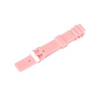 KAXSFE Bracelet de montre convexe en résine et silicone for femme, compatible avec Casio LRW-200H, noir brillant, blanc, rose, sport, étanche, 14 mm(Pink)