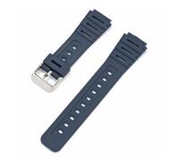 KAXSFE Bracelet de montre convexe en silicone for hommes et femmes, compatible avec Casio CA-53W, CA-61W, FT-100W, W-520U, W-720G, F-105, F-91W, 18 mm, 20 mm(Royal blue 01)