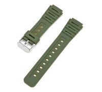 KAXSFE Bracelet de montre convexe en silicone for hommes et femmes, compatible avec Casio CA-53W, CA-61W, FT-100W, W-520U, W-720G, F-105, F-91W, 18 mm, 20 mm(Army green 01)