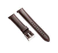 KAXSFE Bracelet de Montre en Cuir Compatible avec Fossil, Coutures Souples, Bracelet en Cuir de Vache, Compatible avec Omega, Compatible avec Seiko Business(Dark Brown,24mm)