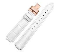 KAXSFE Bracelet de montre en cuir véritable for femme, compatible avec la série Cartier Blue Balloon, bracelet de montre for homme, interface concave-convexe, accessoires(Beige,16.8mm)