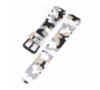 KAXSFE Bracelet de montre en silicone camouflage 18 mm compatible avec Casio G-Shock AQ-S810W AE-1000W AE-1200/1300 SGW-300 W-215 F-108(White black)
