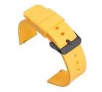 KAXSFE Bracelet de montre étanche en silicone à dégagement rapide, 16, 18, 19, 20, 21, 22, 24 mm, for sport universelle, accessoires avec outil(Yellow,24mm)
