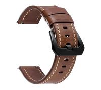 KAXSFE Bracelet de montre rétro en cuir de veau for Seiko, compatible avec les bracelets Omega Bund, for hommes et femmes, bracelets de sport, ceinture(Dark Brown,22mm)