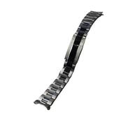 KAXSFE Bracelet de montre Seiko Presage SRPB41 43 45 47 Cocktail Time 20 mm en acier inoxydable poli argenté avec fermoir Oyster