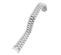 KAXSFE Bracelet de montre sport 13 mm, 17 mm, 20 mm, 21 mm, compatible avec Rolex DATEJUST, DAY-DATE, OYSTERPERTUAL DATE, hommes et femmes, bracelet en acier(Silver-3,20mm)