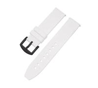 KAXSFE Bracelet de montre sport en silicone à dégagement rapide (16 mm, 18 mm, 20 mm, 22 mm, 24 mm, 26 mm, 28 mm), compatible avec Samsung Galaxy Active 2 et S3(White B,22mm)