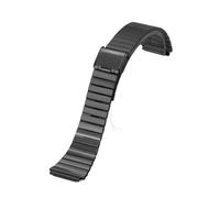 KAXSFE Bracelet de montre universel en acier inoxydable, compatible avec Casio A158W/A168/A169/B650/F-91W, petit bracelet vintage métal 20 mm(Black)