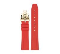 KAXSFE Bracelet en caoutchouc silicone compatible avec les montres VC FIFTYSIX MALTE METIERS D'ART, accessoires de montre 19 mm, 20, 21, 22, bracelet plongée(03 gold,21mm)