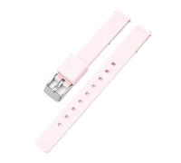 KAXSFE Bracelet en silicone 12 mm compatible avec les montres Casio LQ-139 LQ-130/140, bracelet de montre en caoutchouc souple et ultra-fin for femmes, bracelet universel(Pink 01)