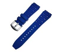 KAXSFE Compatible avec le bracelet de montre Breitling Chronomat B01, en caoutchouc silicone étanche, convexe, accessoires(Blue)