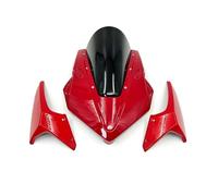 KAXSFE Compatible with Honda CBR650R CBR650 R 2019 2020 2021 2022 2023 Hood Fairing Upper Front Head Cowl Fairing Windshield Windscreen(Red Black)