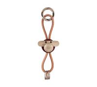 Kay Bojesen Denmark Porte-clés Kaj Bojesen singe Bordeaux. cuir naturel