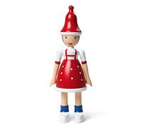 Kay Bojesen Fillette de Noël Lise Figurines 17.5 cm Figurines en Bois, Rouge