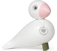 Kay Bojesen Love Oiseau chanteur H15.5 cm blanc/rose