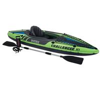 Kayak Canoa Gonflable Challenger K1 Intex 1 Place 68305 Avec Pagaies Et Pompe