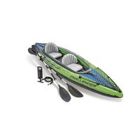 Kayak Canoë Gonflable Challenger k2 Intex 2 Places 68306 Avec Avirons Et Pompe