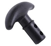 Kayak Canoë T Poignée de pagaie durable et légère pour bateau Pagaie Poignée en forme de T, parfaite pour les amateurs de sports nautiques (BLACK)